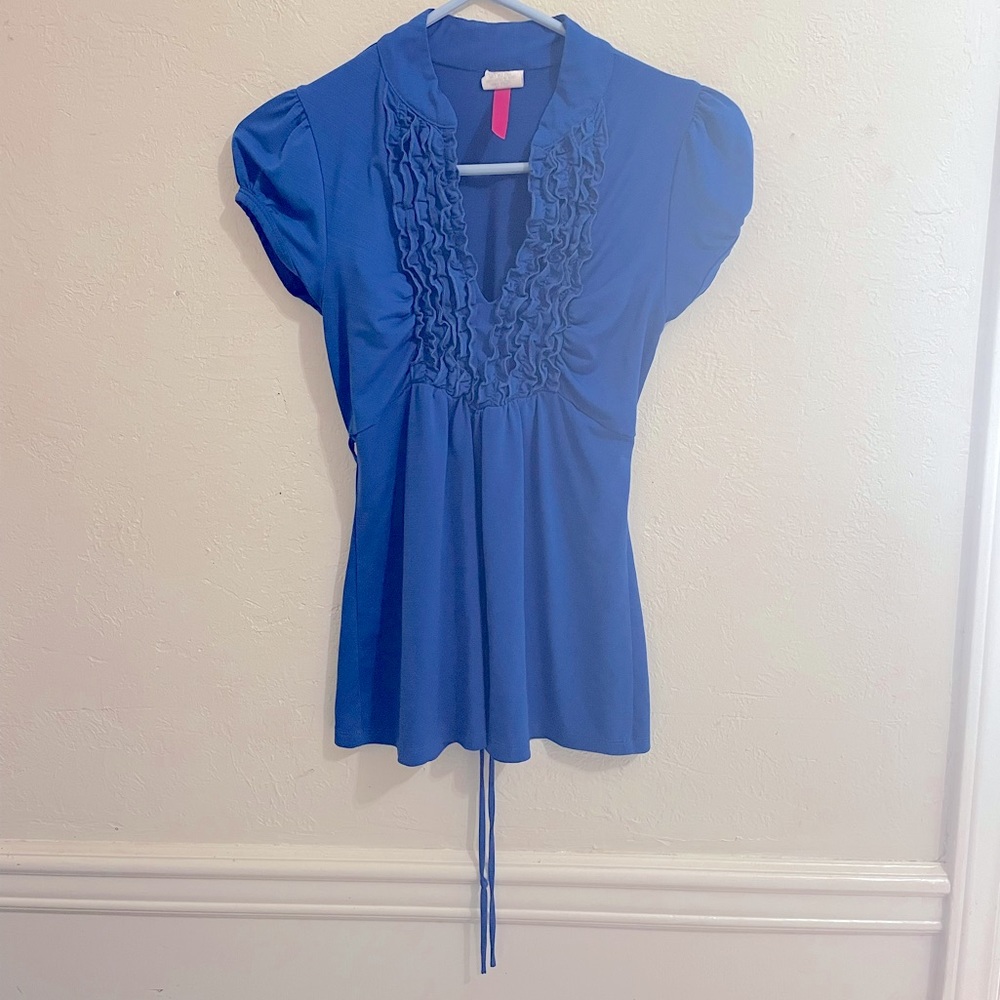 Kohl’s Women’s L Navy Blue Short Sleeved Shirt